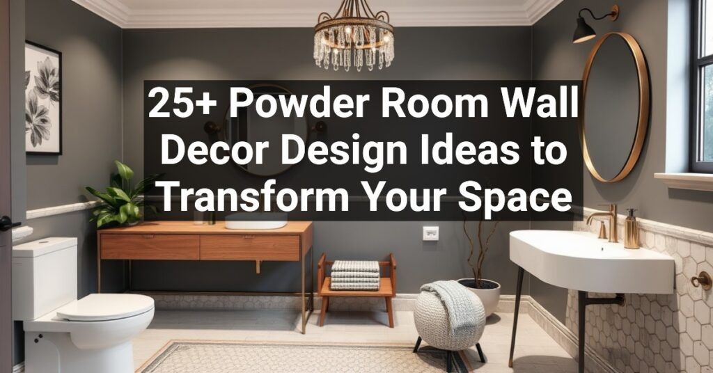 25+ Powder Room Wall Decor Design Ideas to Transform Your Space