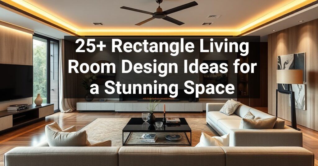 25+ Rectangle Living Room Design Ideas for a Stunning Space