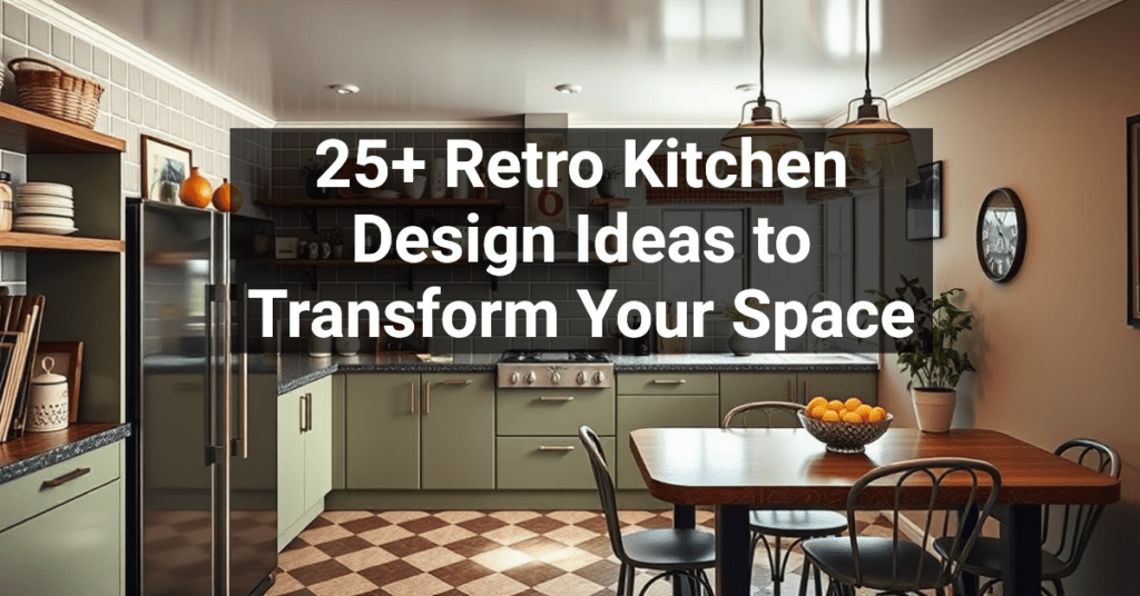 25+ Retro Kitchen Design Ideas to Transform Your Space