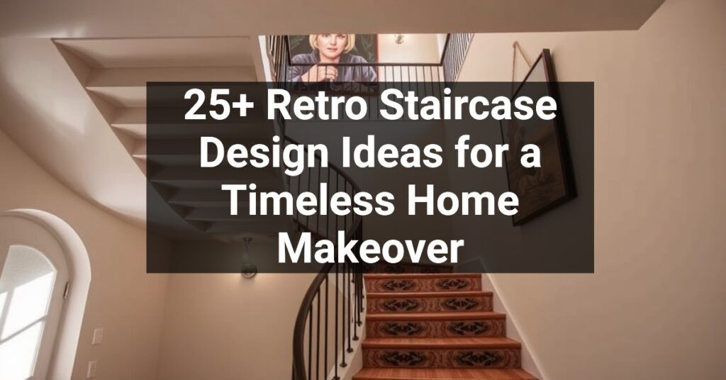 25+ Retro Staircase Design Ideas for a Timeless Home Makeover