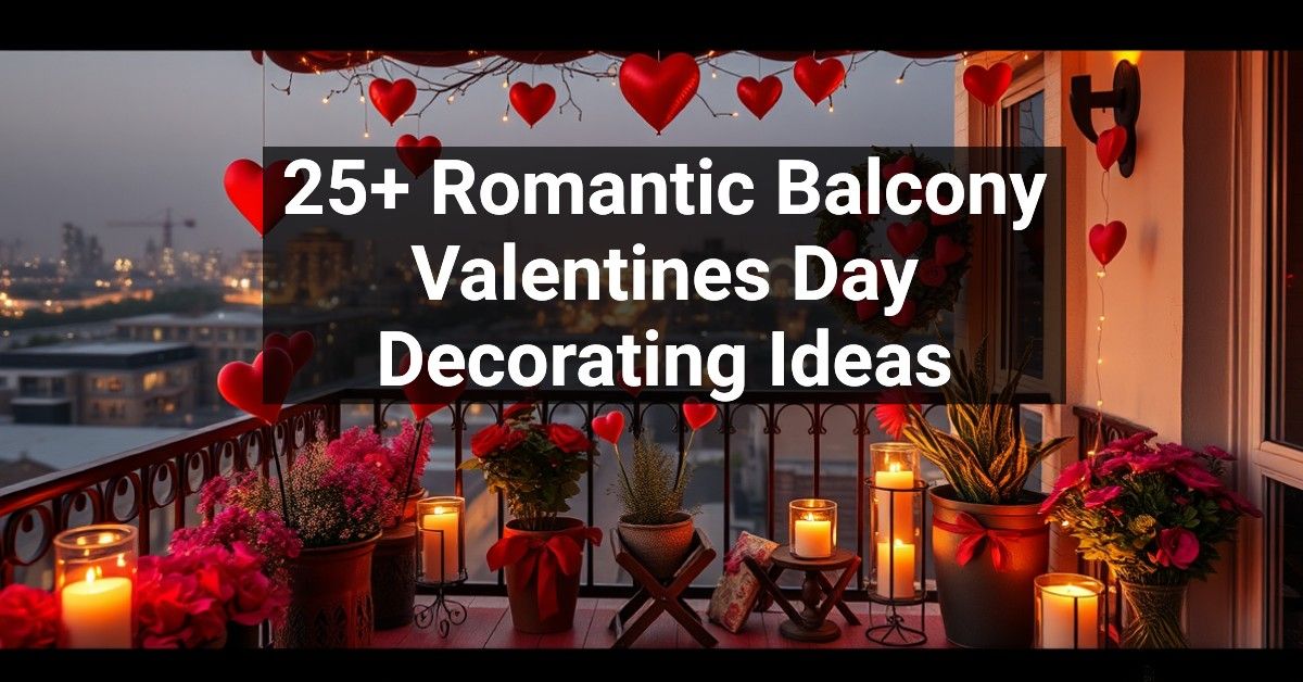 25+ Romantic Balcony Valentines Day Decorating Ideas