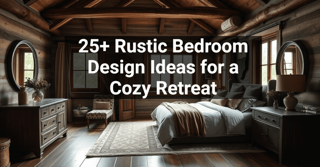 25+ Rustic Bedroom Design Ideas for a Cozy Retreat