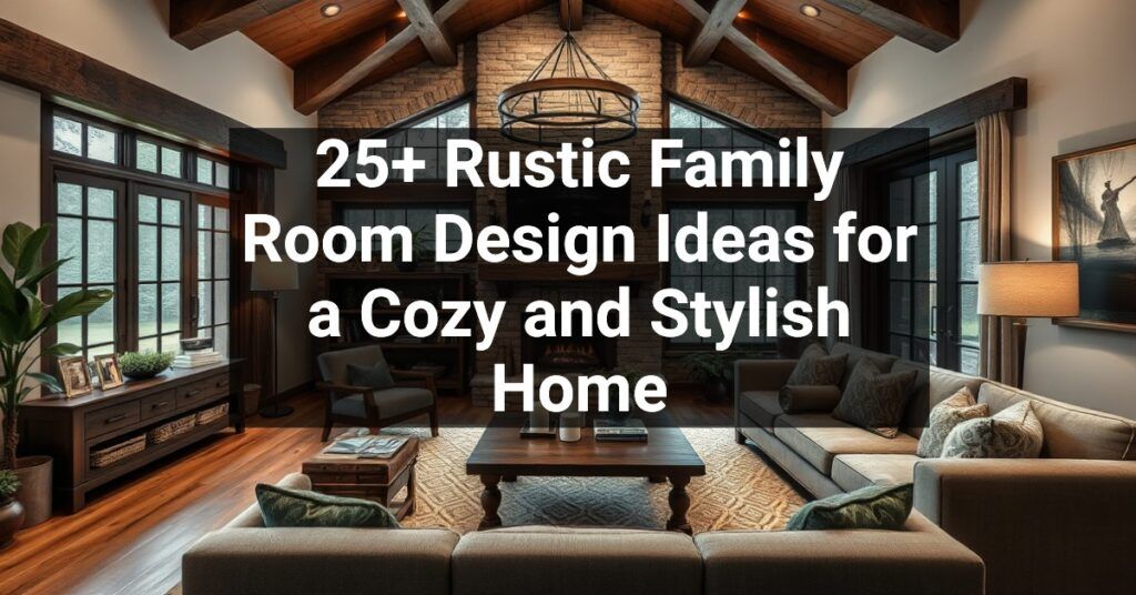 25+ Rustic Family Room Design Ideas for a Cozy and Stylish Home