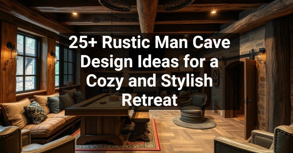 25+ Rustic Man Cave Design Ideas for a Cozy and Stylish Retreat