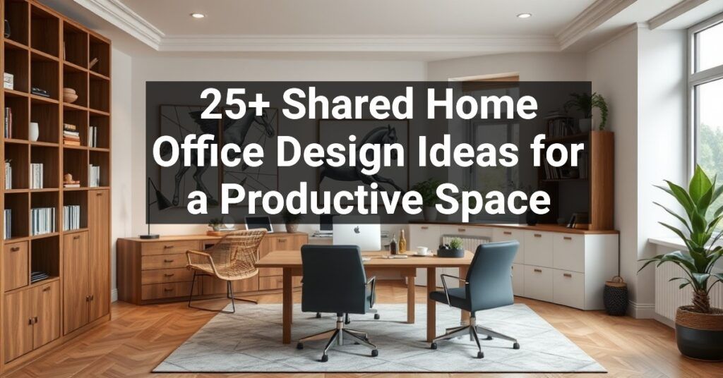 25+ Shared Home Office Design Ideas for a Productive Space