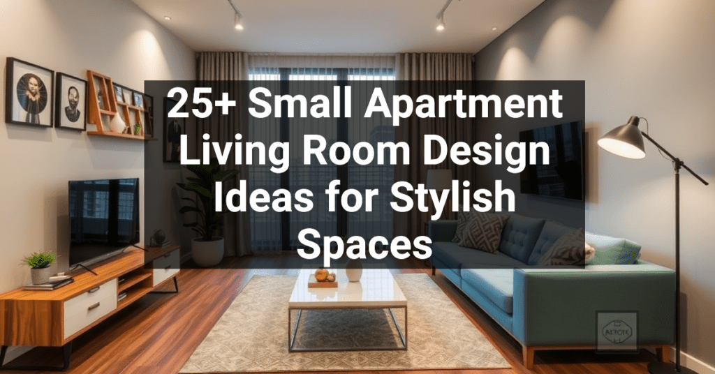 25+ Small Apartment Living Room Design Ideas for Stylish Spaces