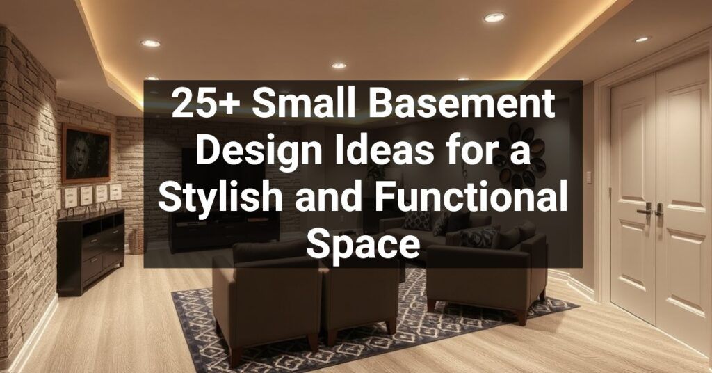 25+ Small Basement Design Ideas for a Stylish and Functional Space