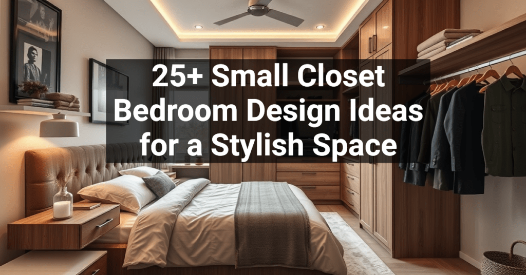 25+ Small Closet Bedroom Design Ideas for a Stylish Space