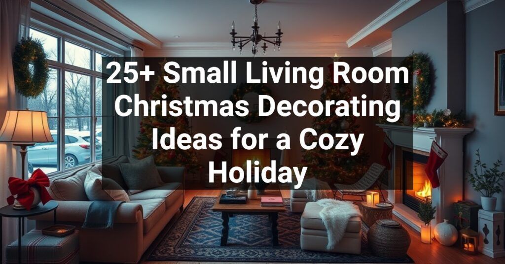 25+ Small Living Room Christmas Decorating Ideas for a Cozy Holiday