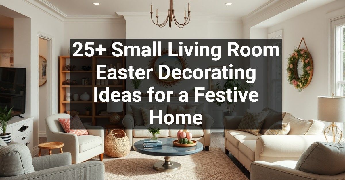 25+ Small Living Room Easter Decorating Ideas for a Festive Home