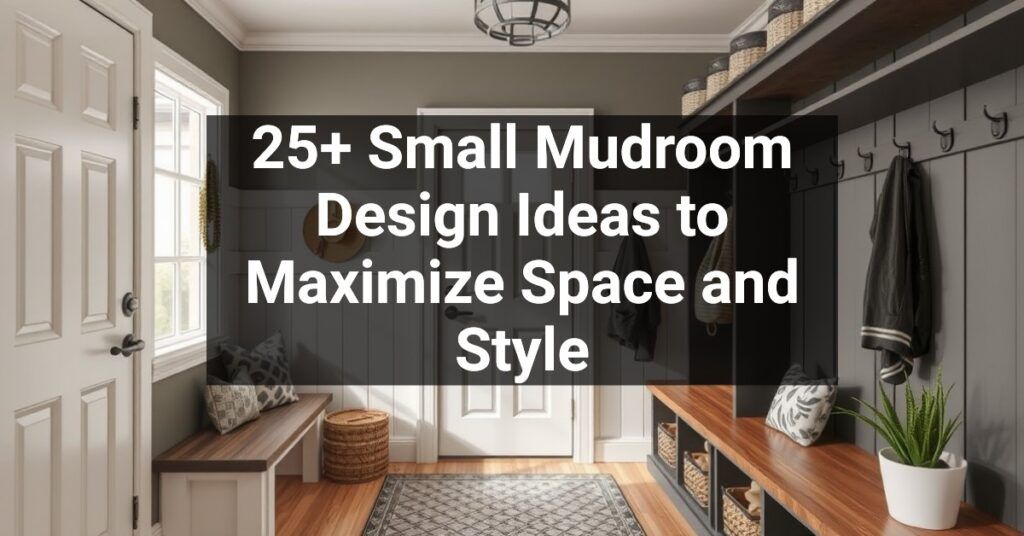 25+ Small Mudroom Design Ideas to Maximize Space and Style