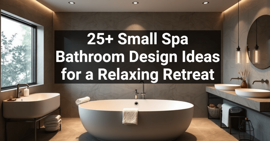 25+ Small Spa Bathroom Design Ideas for a Relaxing Retreat