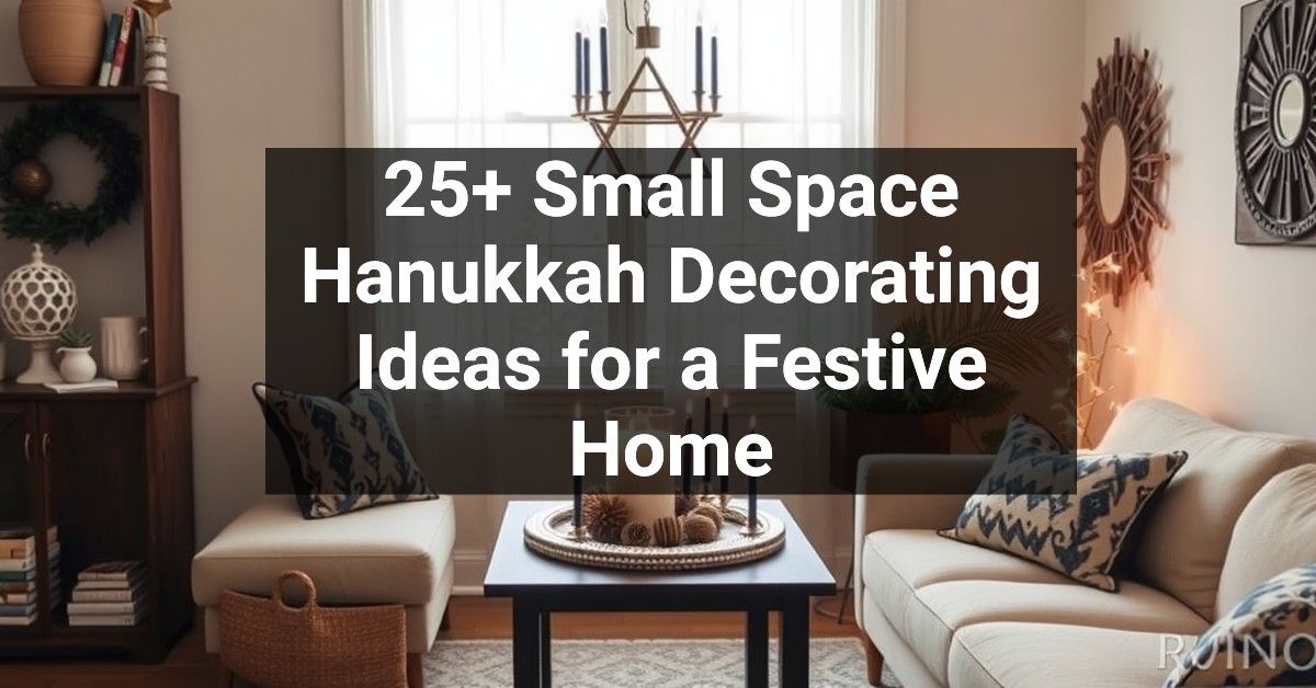 25+ Small Space Hanukkah Decorating Ideas for a Festive Home