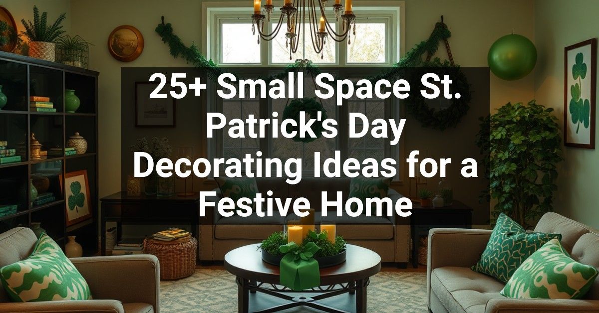 25+ Small Space St. Patrick's Day Decorating Ideas for a Festive Home