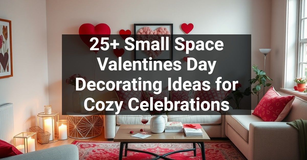 25+ Small Space Valentines Day Decorating Ideas for Cozy Celebrations