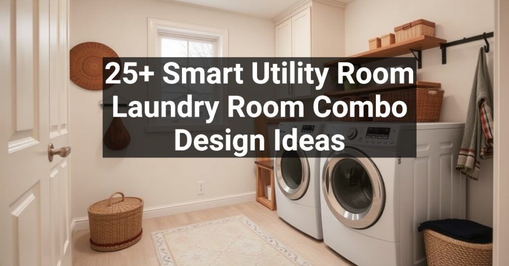 25+ Smart Utility Room Laundry Room Combo Design Ideas