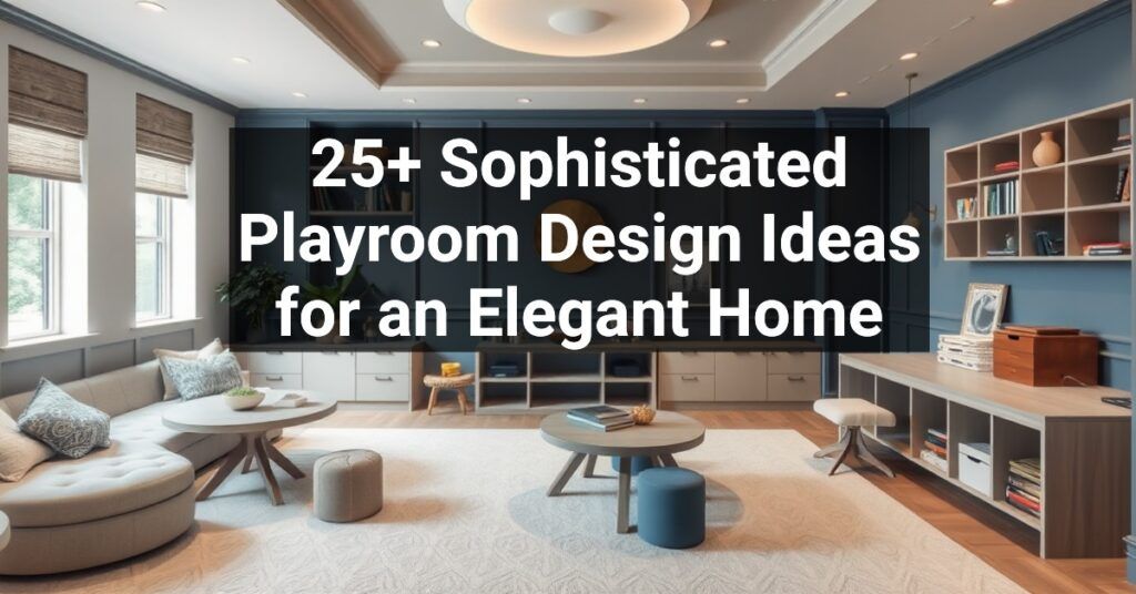 25+ Sophisticated Playroom Design Ideas for an Elegant Home