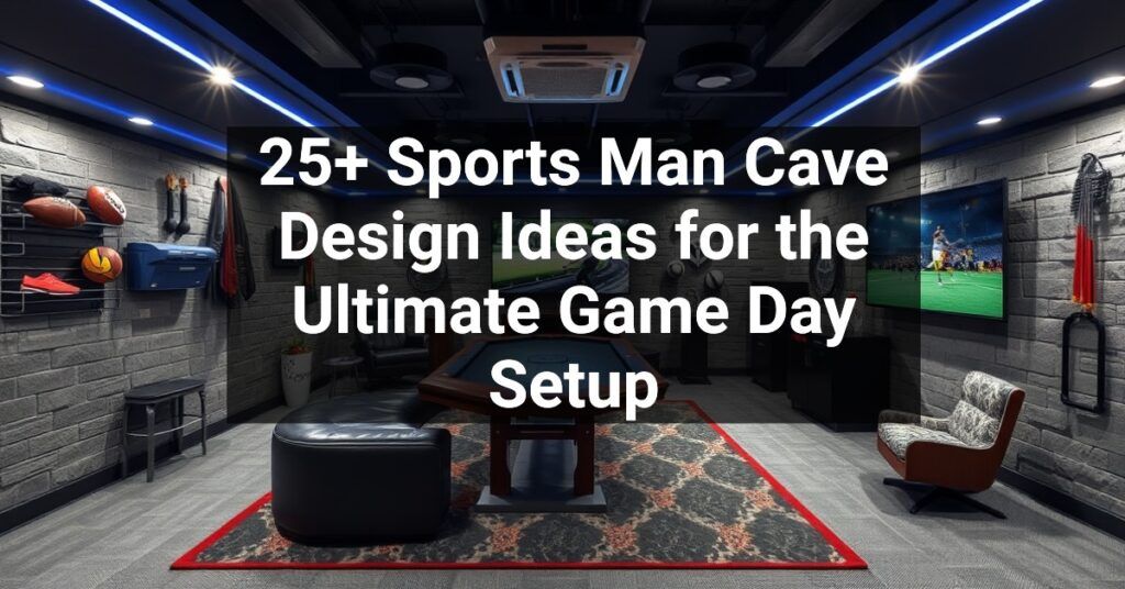 25+ Sports Man Cave Design Ideas for the Ultimate Game Day Setup