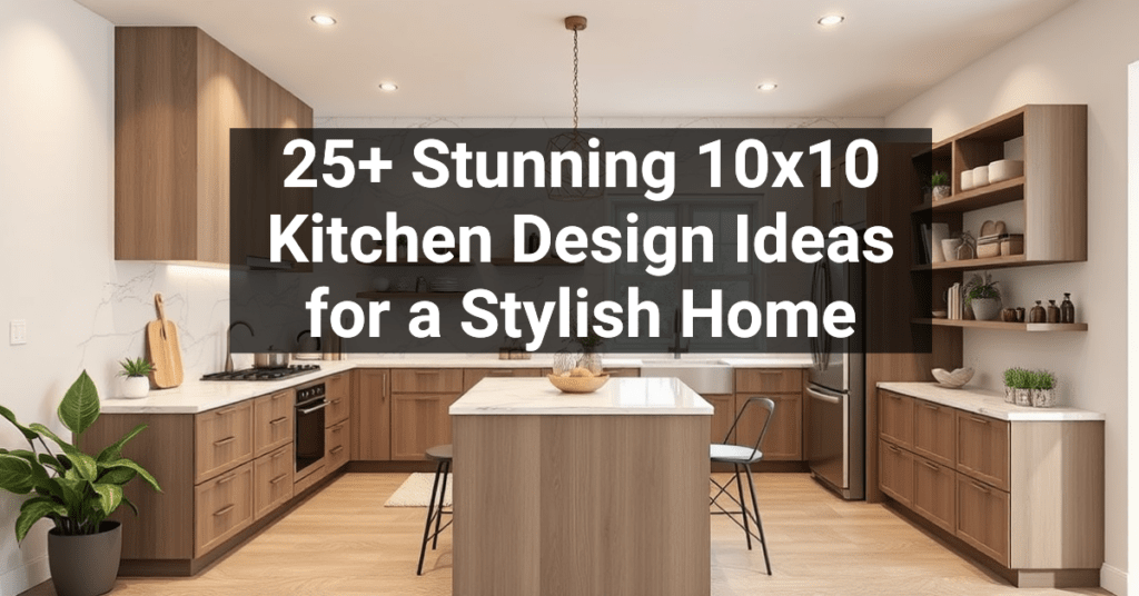 25+ Stunning 10x10 Kitchen Design Ideas for a Stylish Home