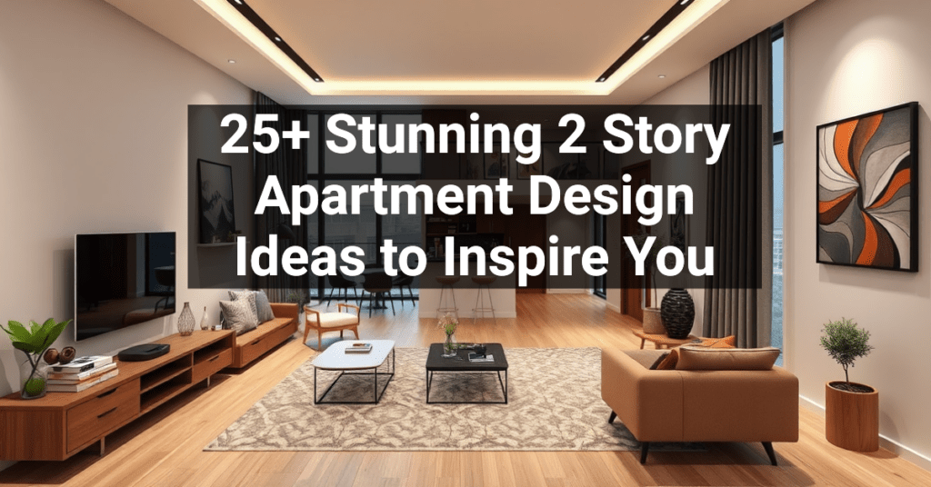 25+ Stunning 2 Story Apartment Design Ideas to Inspire You