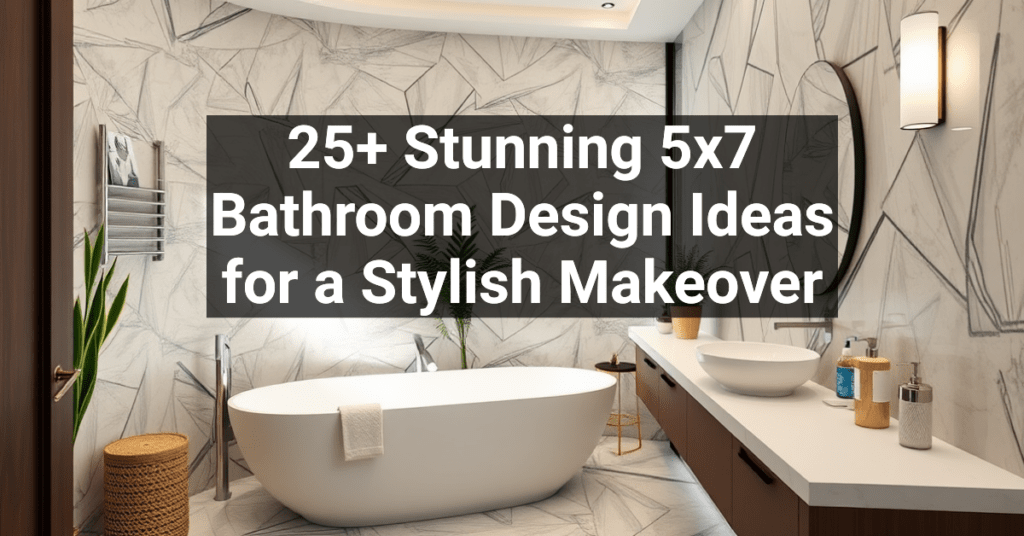 25+ Stunning 5x7 Bathroom Design Ideas for a Stylish Makeover