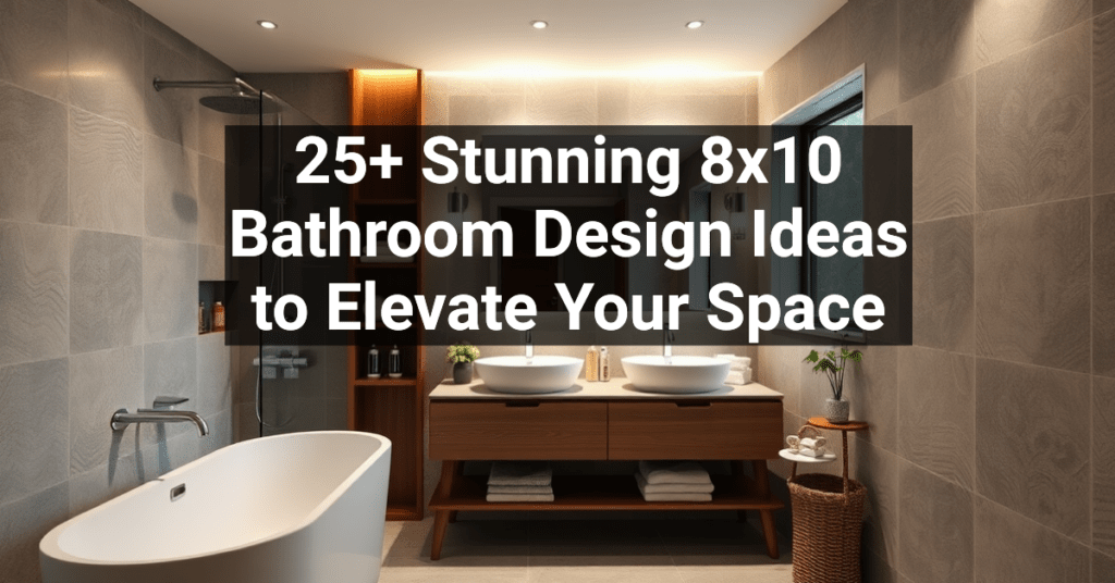 25+ Stunning 8x10 Bathroom Design Ideas to Elevate Your Space