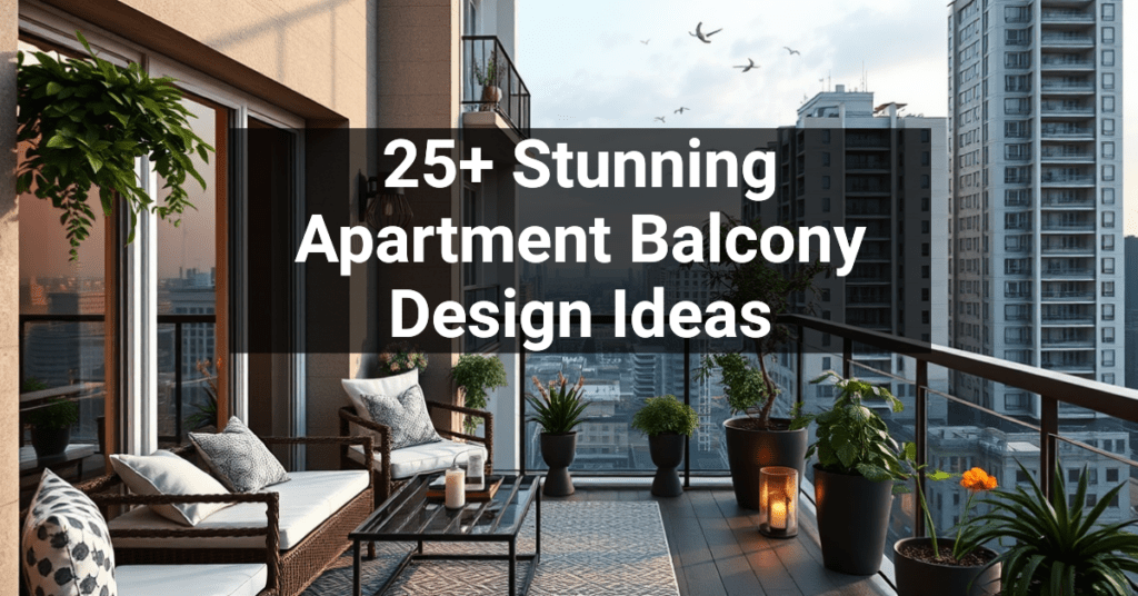 25+ Stunning Apartment Balcony Design Ideas