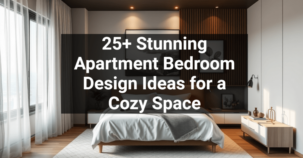 25+ Stunning Apartment Bedroom Design Ideas for a Cozy Space