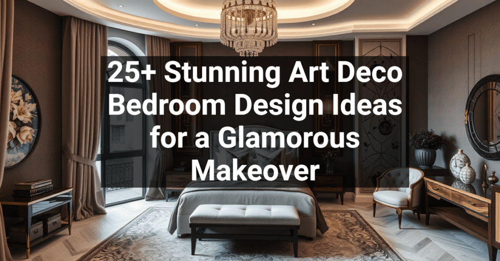 25+ Stunning Art Deco Bedroom Design Ideas for a Glamorous Makeover