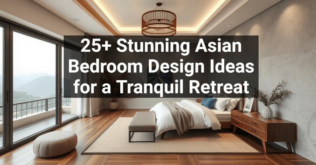 25+ Stunning Asian Bedroom Design Ideas for a Tranquil Retreat