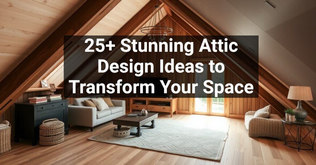 25+ Stunning Attic Design Ideas to Transform Your Space