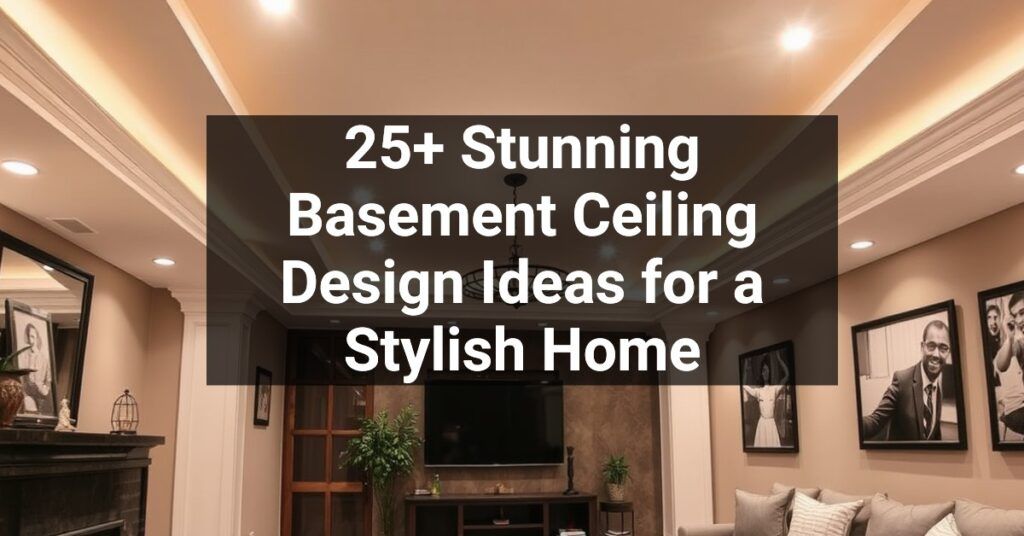 25+ Stunning Basement Ceiling Design Ideas for a Stylish Home