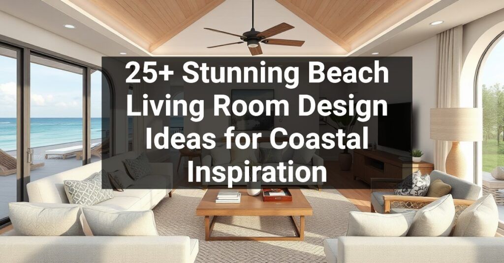 25+ Stunning Beach Living Room Design Ideas for Coastal Inspiration