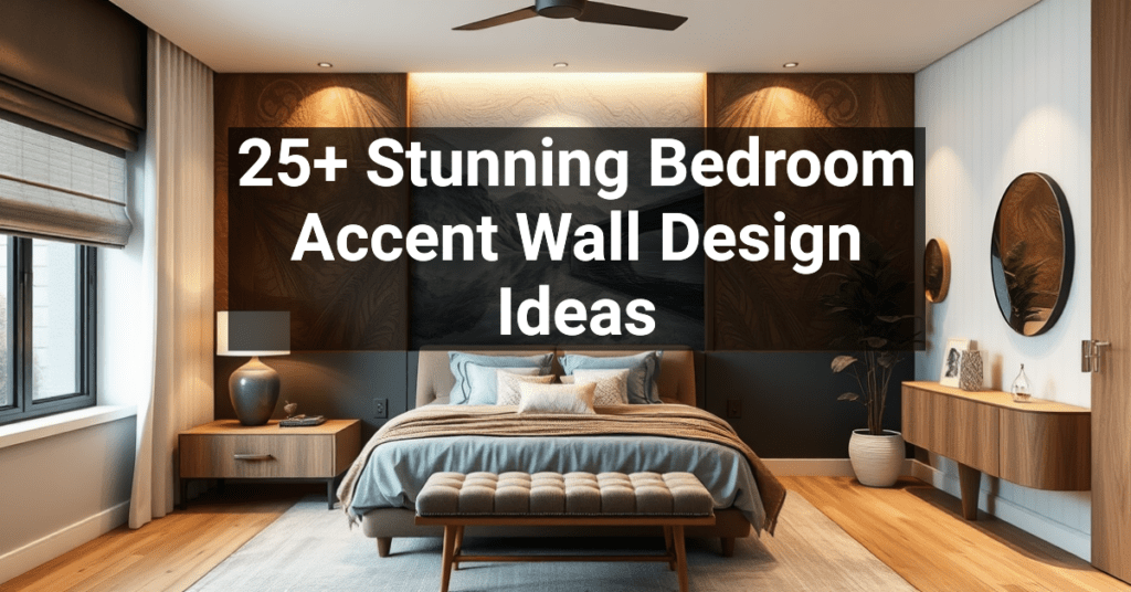 25+ Stunning Bedroom Accent Wall Design Ideas