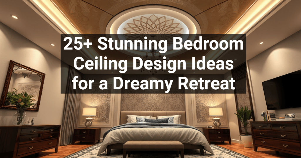 25+ Stunning Bedroom Ceiling Design Ideas for a Dreamy Retreat