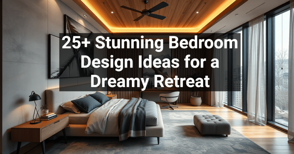 25+ Stunning Bedroom Design Ideas for a Dreamy Retreat