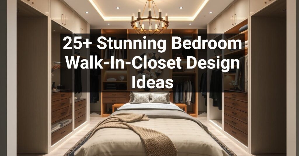 25+ Stunning Bedroom Walk-In-Closet Design Ideas