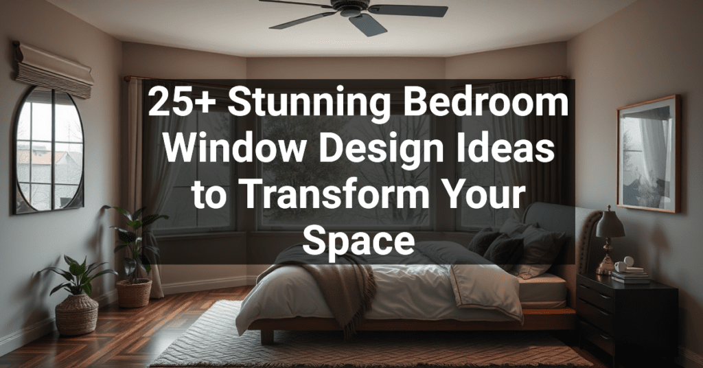 25+ Stunning Bedroom Window Design Ideas to Transform Your Space