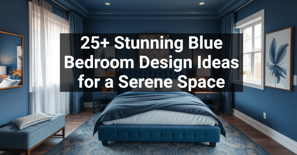 25+ Stunning Blue Bedroom Design Ideas for a Serene Space