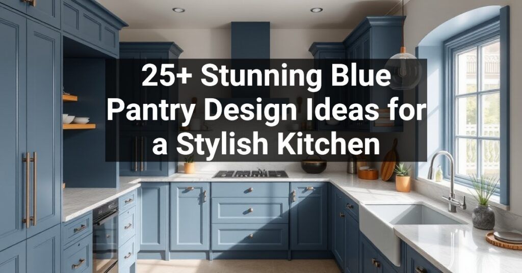 25+ Stunning Blue Pantry Design Ideas for a Stylish Kitchen