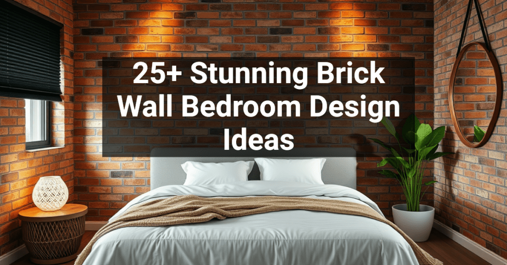 25+ Stunning Brick Wall Bedroom Design Ideas