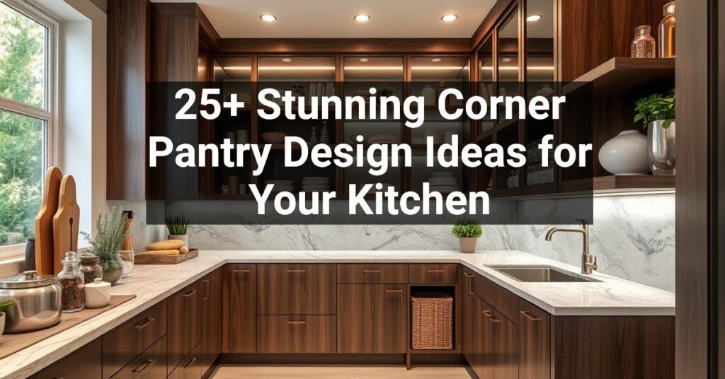 25+ Stunning Corner Pantry Design Ideas for Your Kitchen