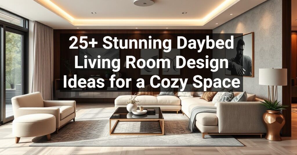 25+ Stunning Daybed Living Room Design Ideas for a Cozy Space