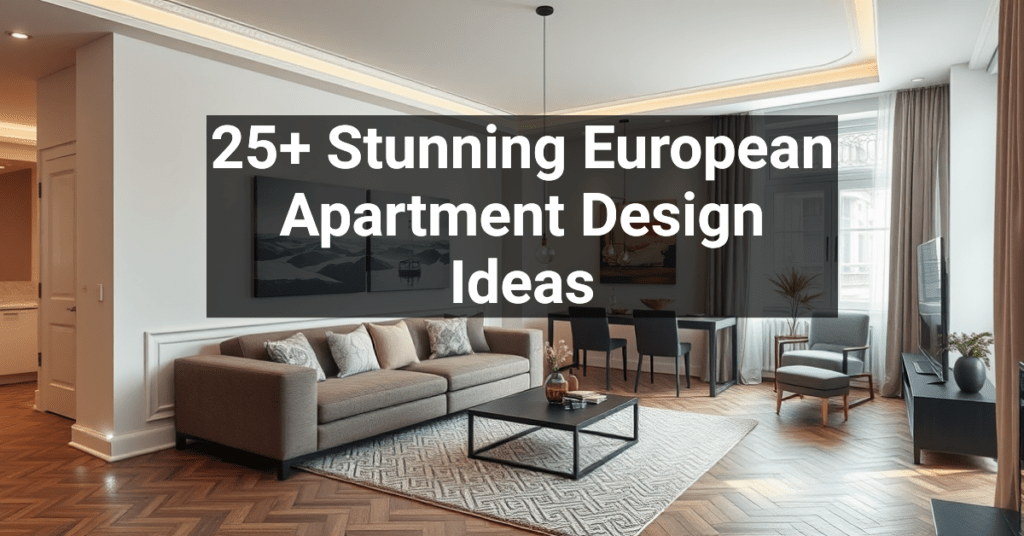 25+ Stunning European Apartment Design Ideas