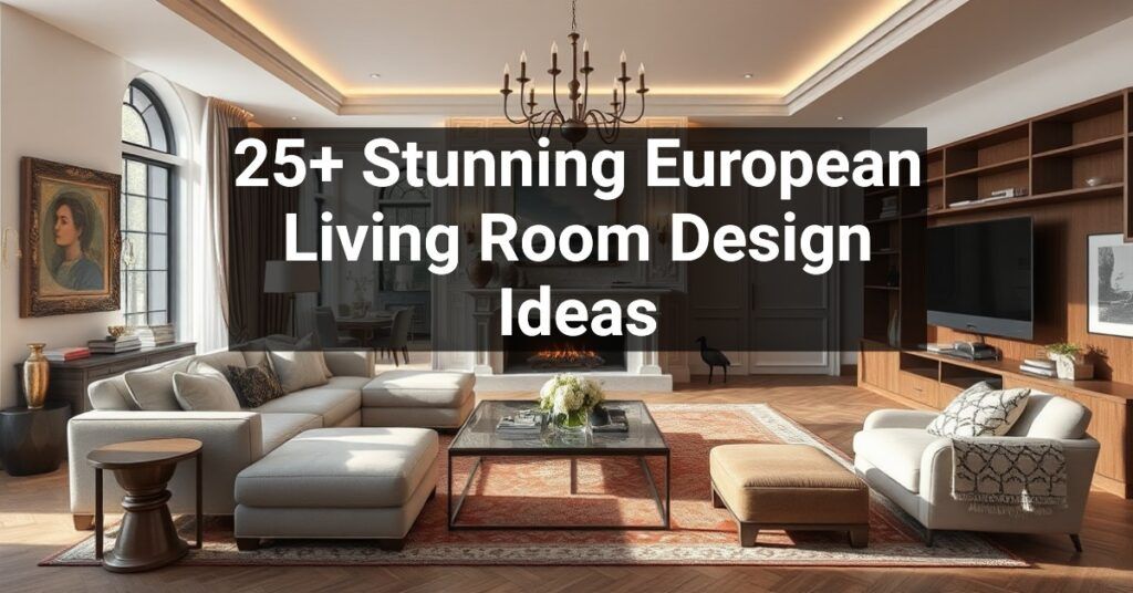 25+ Stunning European Living Room Design Ideas