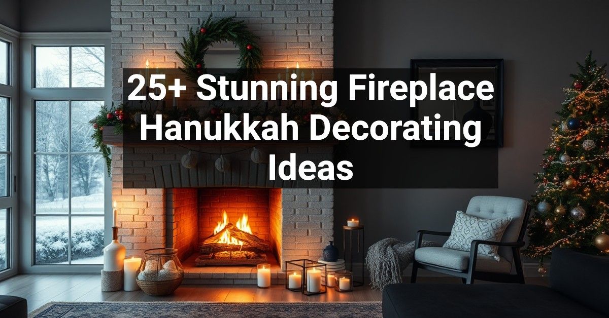 25+ Stunning Fireplace Hanukkah Decorating Ideas