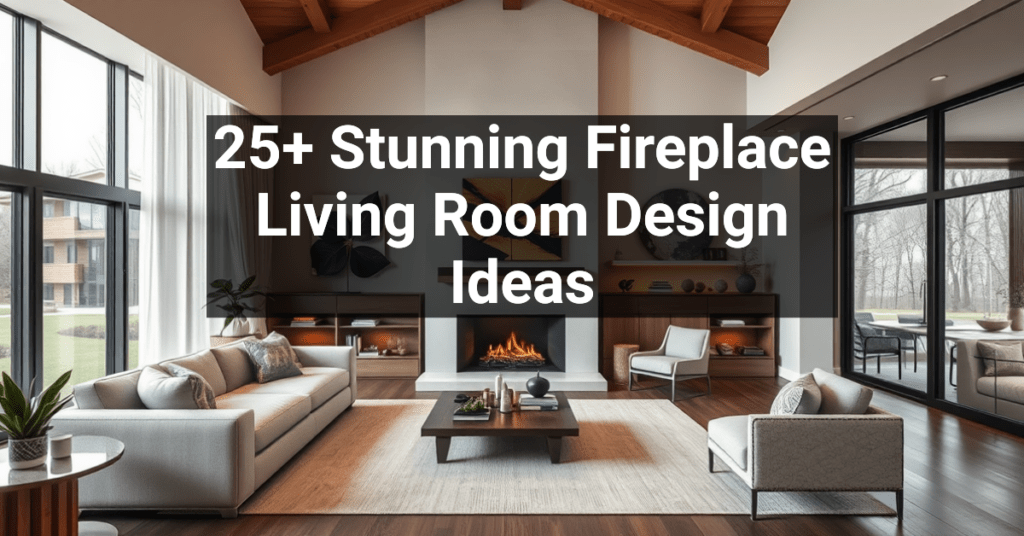 25+ Stunning Fireplace Living Room Design Ideas