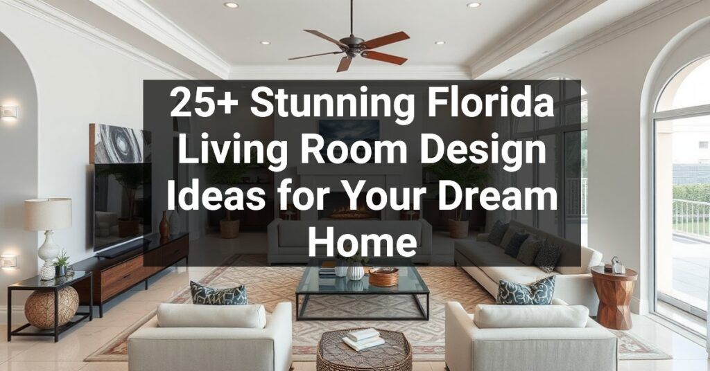 25+ Stunning Florida Living Room Design Ideas for Your Dream Home