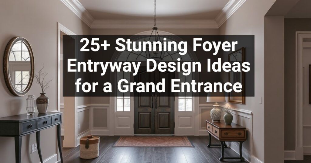 25+ Stunning Foyer Entryway Design Ideas for a Grand Entrance