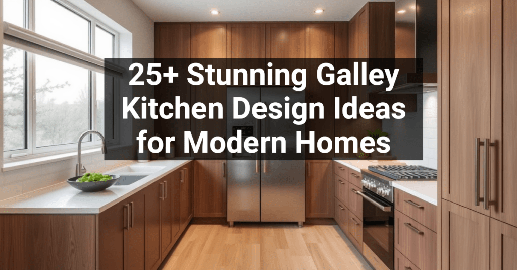 25+ Stunning Galley Kitchen Design Ideas for Modern Homes